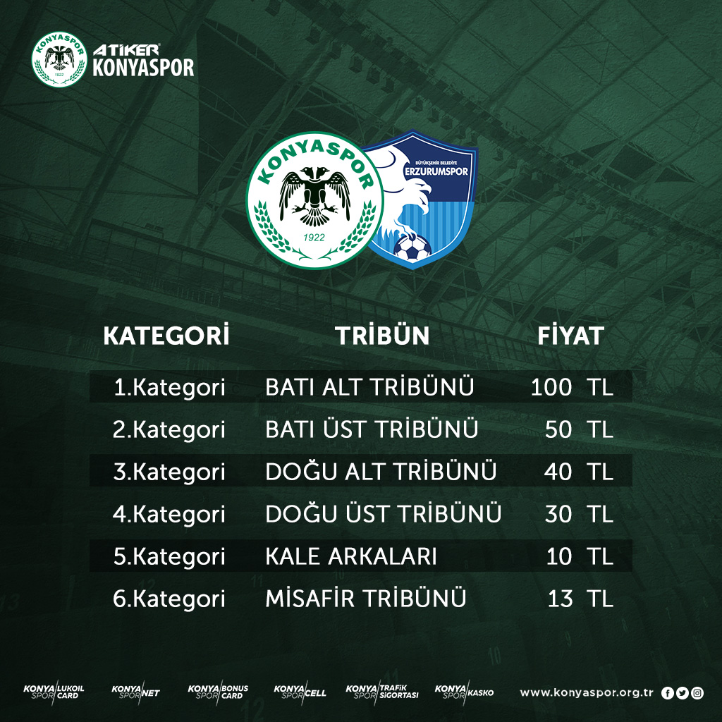 Erzurumspor maçı biletleri satışa çıkıyor