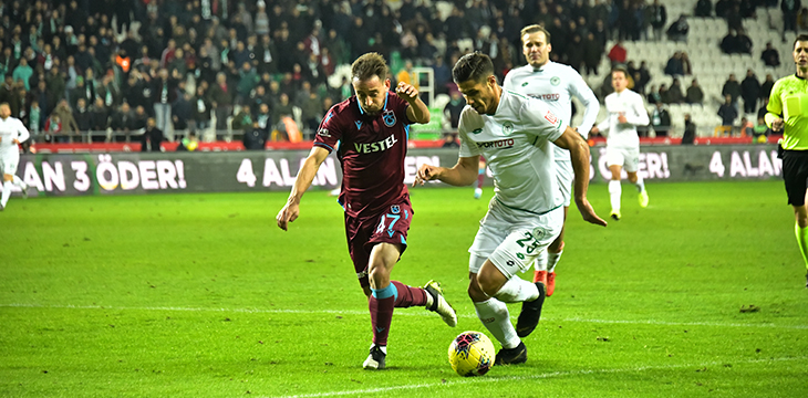 İttifak Holding Konyaspor’umuz 16. hafta maçında Trabzonspor’a 1-0 mağlup oldu