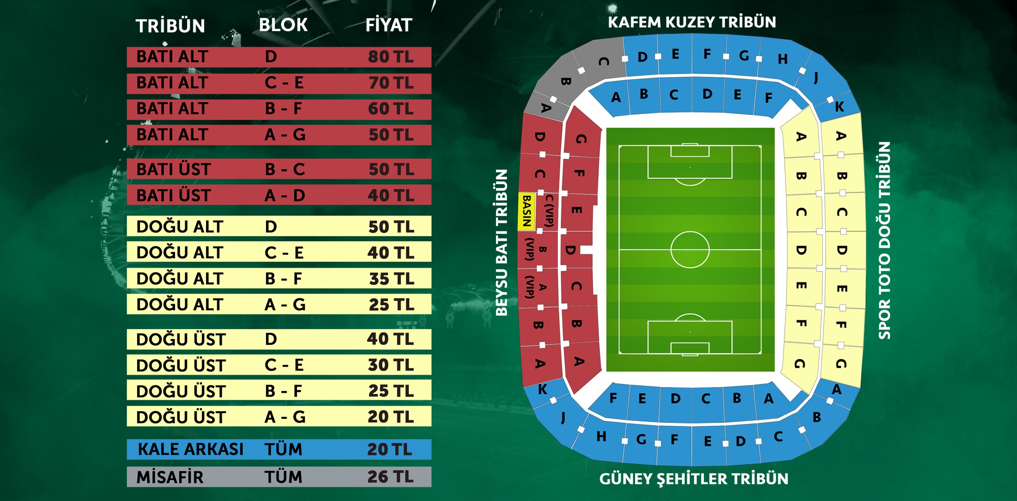 Trabzonspor Maçı Biletleri Satışa Çıkıyor