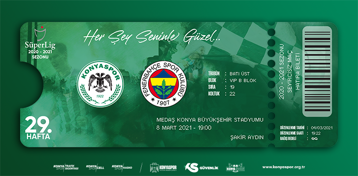 Fenerbahçe Maçı Hatıra Biletleri Satışta