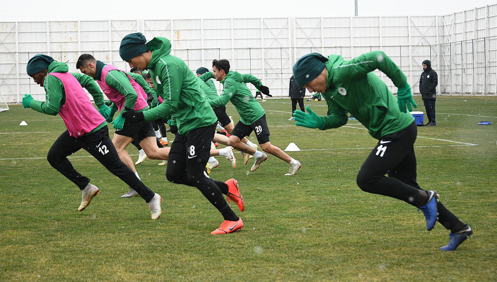 Atiker Konyaspor’umuz Göztepe maçı hazırlıklarına devam etti