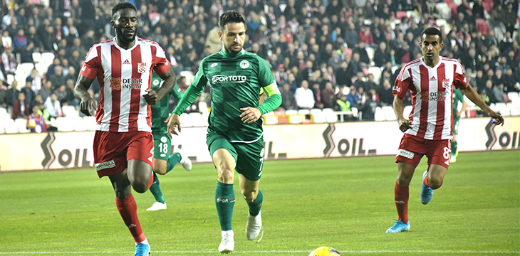 İttifak Holding Konyaspor’umuz deplasmanda DG Sivasspor’a 2-0 kaybetti