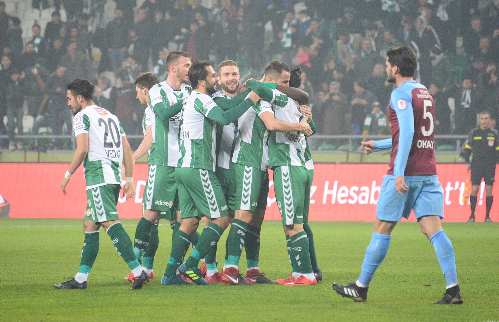 Atiker Konyaspor’umuz son 16 turu ilk maçında Trabzonspor’u 1-0 yendi