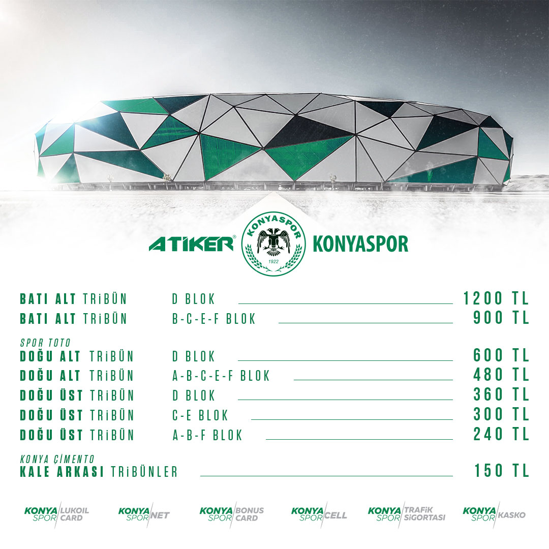 Sezonluk kombine kart satışları 17 Temmuz 2017 pazartesi günü başlayacak