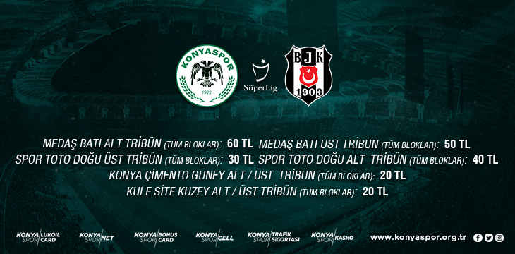 Beşiktaş ile oynayacağımız Süper Lig maçının biletleri satışa çıkıyor