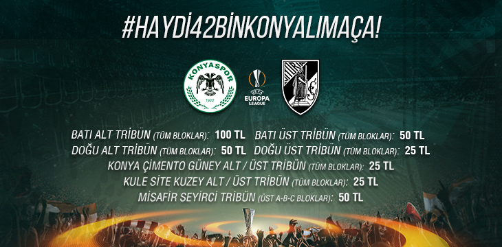 Vitoria SC ile oynayacağımız UEFA Avrupa Ligi maçının biletleri satışta