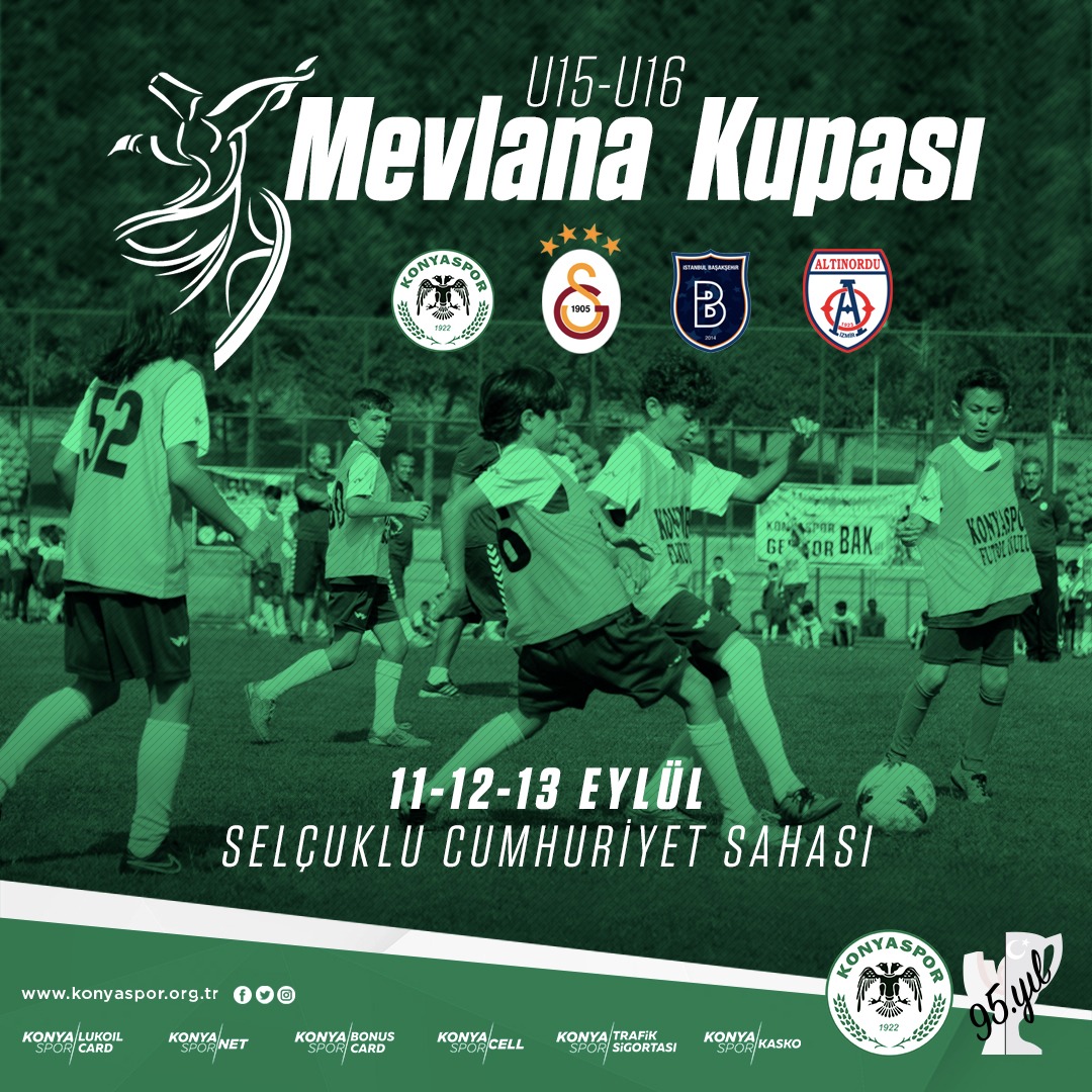 U15-U16 Mevlana Kupası Konya’da yapılacak