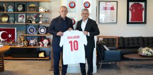 TFF Başkanı Sayın İbrahim Ethem Hacıosmanoğlu'nu ziyaret ettik.
