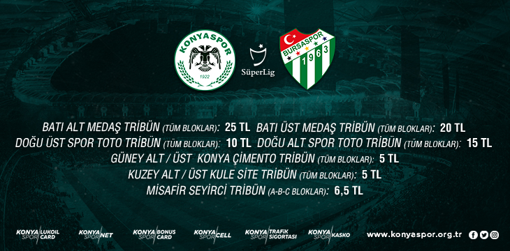 Bursaspor Maçı Öğretmen ve Öğrencilere yüzde 50 indirimli