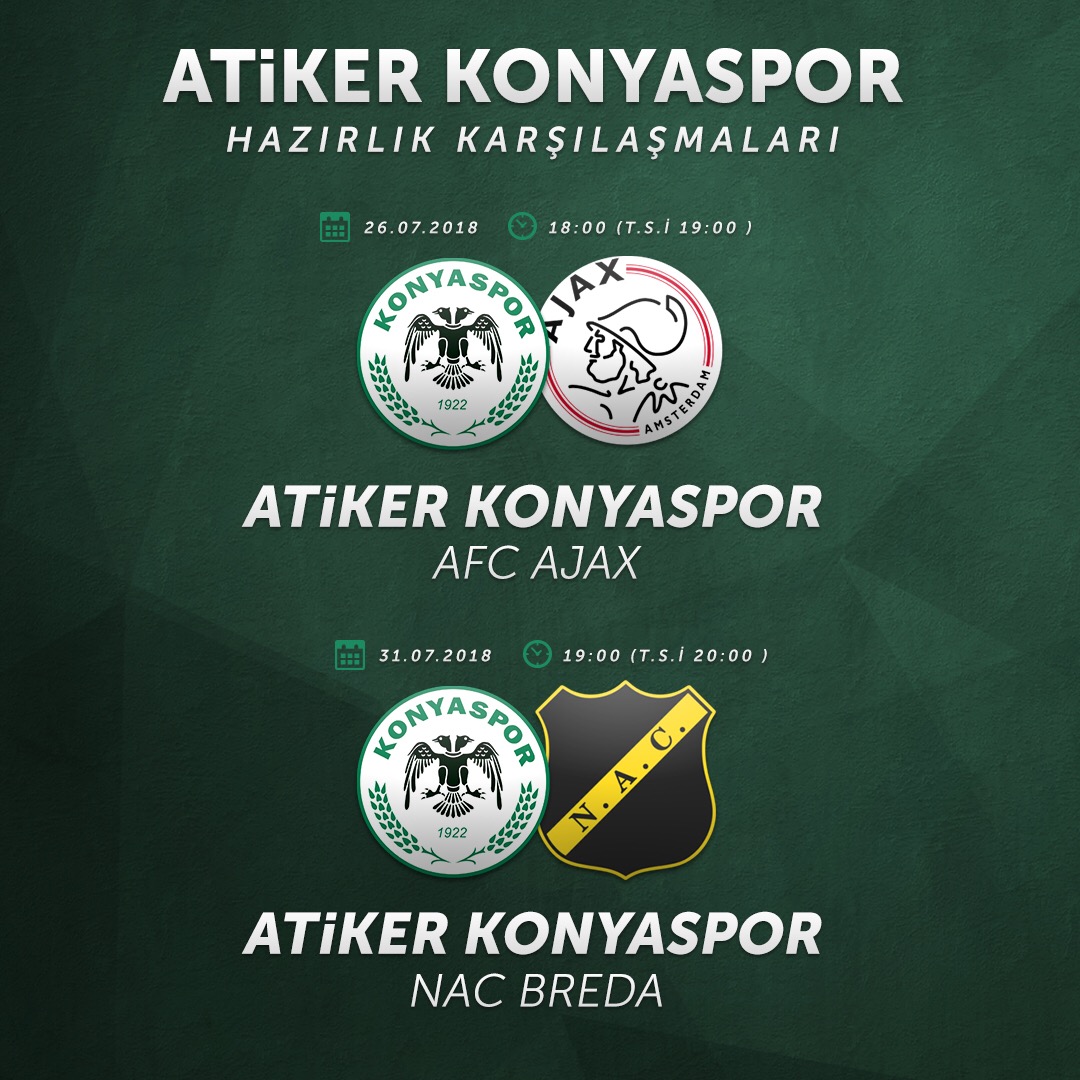 Ajax ve Nac Breda ile hazırlık karşılaşması oynayacağız