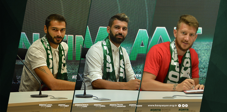 Atiker Konyaspor’umuzda 3 imza birden atıldı