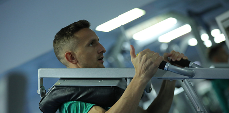 Takımımız salonda çalıştı