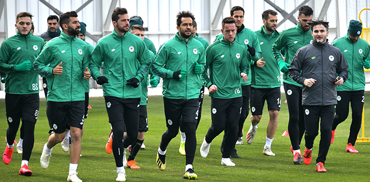 Takımımız Teknik Direktörümüz Bülent Korkmaz’la ilk antrenmanına çıktı