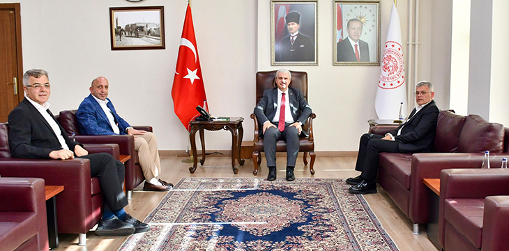 Sayın Valimiz İbrahim Akın'ı ziyaret ettik