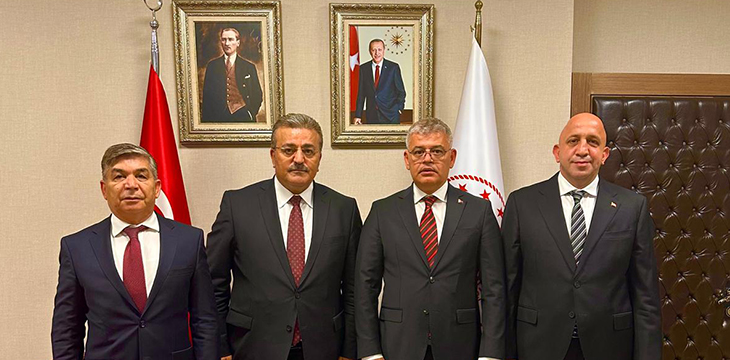 Çalışma ve Sosyal Güvenlik Bakan Yardımcısı Sayın Faruk Özçelik'i ziyaret ettik