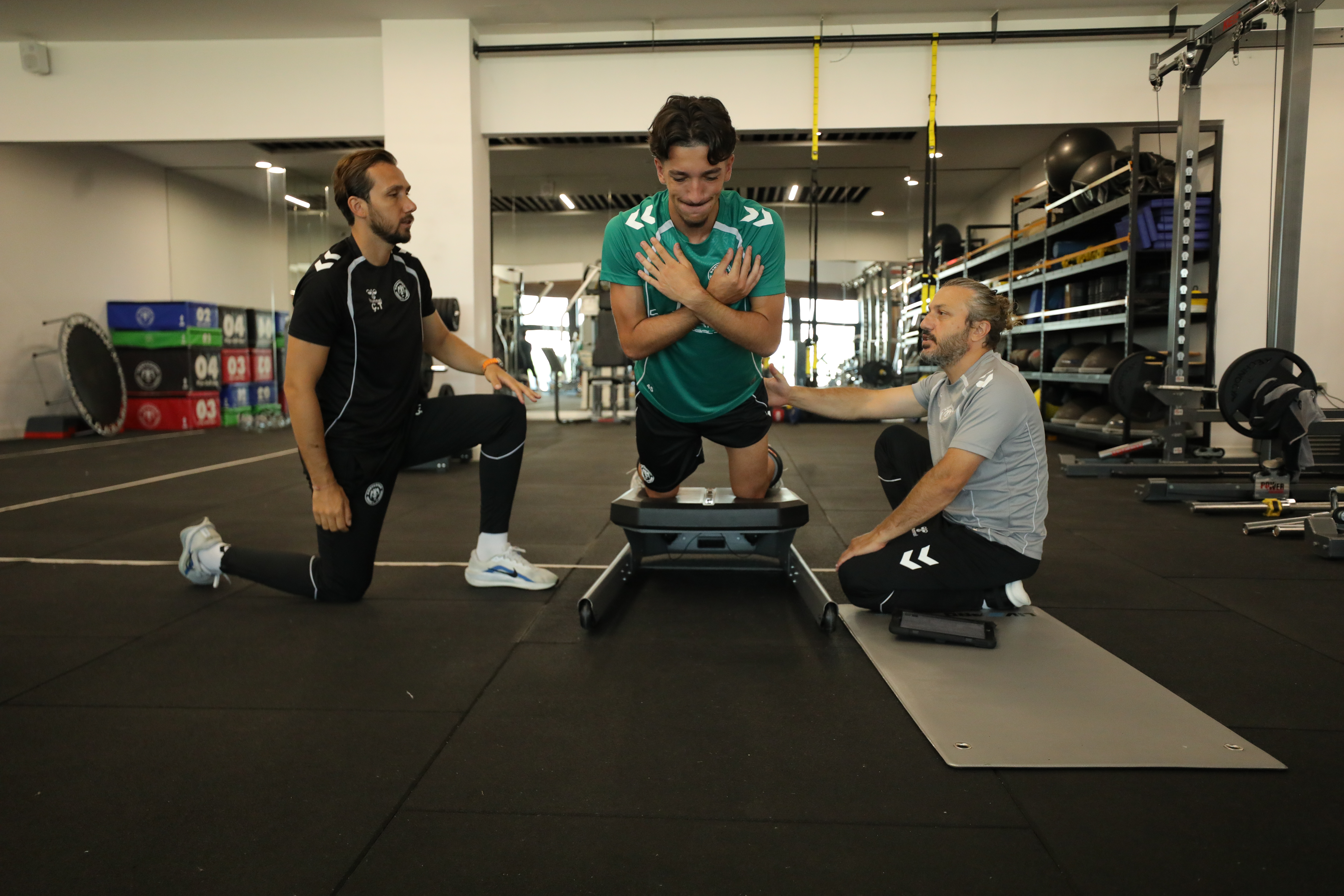 Futbolcularımıza kuvvet testleri yapıldı